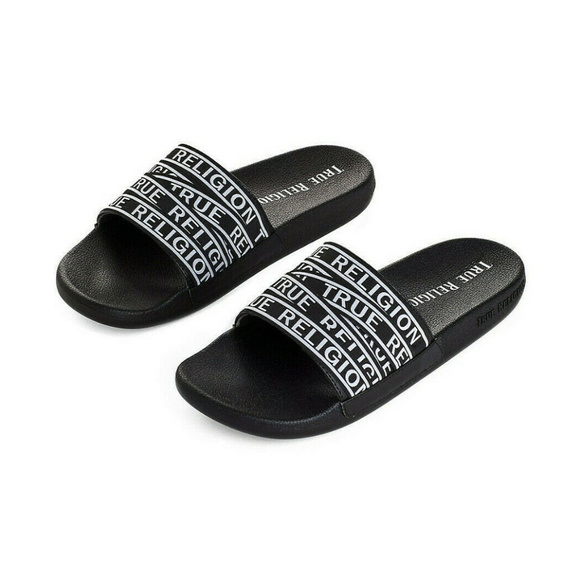 true religion slide sandals